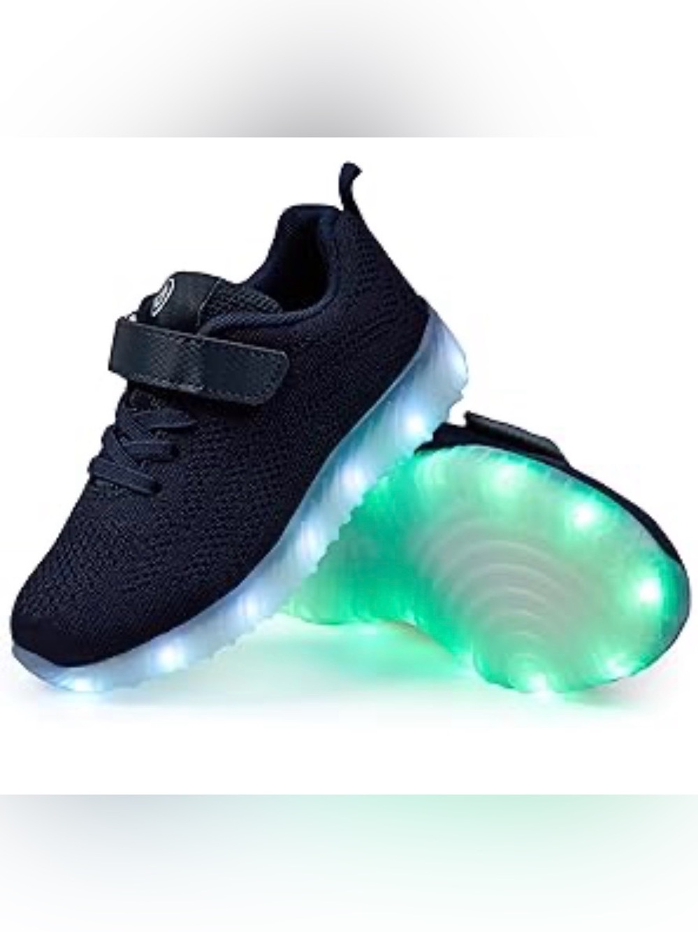 Kids Light-Up Athletic Sneakers in Navy Blue